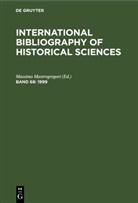Massim Mastrogregori, Massimo Mastrogregori - International Bibliography of Historical Sciences - Band 68: 1999
