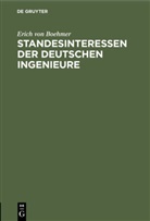Erich von Boehmer - Standesinteressen der deutschen Ingenieure
