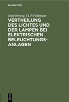 Cl P Feldmann, Cl. P. Feldmann, Jose Herzog, Josef Herzog - Vertheilung des Lichtes und der Lampen bei elektrischen Beleuchtungsanlagen