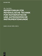 P Carl, Ph Carl, Ph. Carl - Repertorium für physikalische Technik für mathematische und astronomische Instrumentenkunde - Band 2: Atlas: Tafel I bis XL