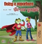 Kidkiddos Books, Liz Shmuilov - Being a Superhero (English Hindi Bilingual Book)