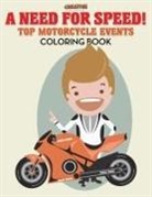 Creative Playbooks - A Need for Speed! Top Motorcycle Events Coloring Book