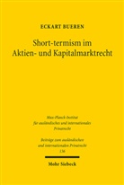 Eckart Bueren - Short-termism im Aktien- und Kapitalmarktrecht