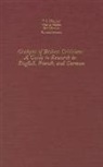 Rolf Breuer, Werner Huber, P. J. Murphy, P.J. (Author) Murphy, Konrad Schoell, Rolf Schoell... - Critique of Beckett Criticism: [A a Guide to Research in English, French and German