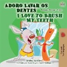 Shelley Admont, Kidkiddos Books - I Love to Brush My Teeth (Portuguese English Bilingual Book - Portugal)