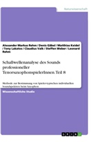 Deni Gäbel, Denis Gäbel, Matthi Keidel, Matthias Keidel, Tony Lakatos, Alexander Marku Rehm... - Schallwellenanalyse des Sounds professioneller TenorsaxophonspielerInnen. Teil 8