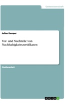 Julian Kemper - Vor- und Nachteile von Nachhaltigkeitszertifikaten