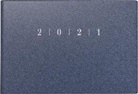 rido/idé 7017563301 Wochenkalender/Taschenkalender 2021 Modell Septimus quer, Kunststoff-Einband Reflection, blau
