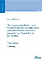 Maria Hildebrand - Übertragungsverhalten von Planetenrollengewindetrieben unterschiedlicher Gewindegangzahl der Spindel und der Mutter