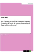 Justus Eggers - The Transgression of the Planetary Nitrogen Boundary. What is Germany's Internal and External Contribution?