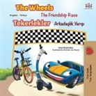 Kidkiddos Books, Inna Nusinsky - The Wheels -The Friendship Race (English Turkish Bilingual Book)