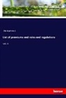 Anonymous - List of premiums and rules and regulations