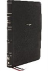 Thomas Nelson, Thomas Nelson - NKJV, Thinline Reference Bible, Large Print, Leathersoft, Black, Thumb Indexed, Red Letter, Comfort Print