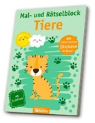 Tiere, Mal- & Rätselblock