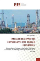 Oleg Dormeshkin - Interactions entre les composants des engrais complexes