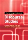 De Fina Alexandra Georgakopoulou Anna De Fina, Anna (Georgetown University De Fina, Anna De Georgakopoulou Fina, Georgakopoulou Alexandra Georgakopoulou, De Fina Anna De Fina, Anna De Fina... - Cambridge Handbook of Discourse Studies