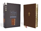 Zondervan, Zondervan - NASB, Thinline Bible, Large Print, Leathersoft, Brown, Red Letter, 1995 Text, Thumb Indexed, Comfort Print