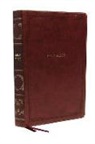 Thomas Nelson - Nkjv, Reference Bible, Super Giant Print, Leathersoft, Brown, Red