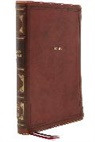 Thomas Nelson, Thomas Nelson - NKJV Holy Bible, Giant Print Center-Column Reference Bible, Brown Leathersoft, 72,000+ Cross References, Red Letter, Comfort Print: New King James Version