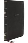 Thomas Nelson, Thomas Nelson - NKJV Holy Bible, Giant Print Center-Column Reference Bible, Black Leathersoft, Thumb Indexed, 72,000+ Cross References, Red Letter, Comfort Print: New King James Version