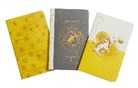 Insight Editions - Harry Potter: Hufflepuff Constellation Sewn Pocket Notebook Collection: Set of 3