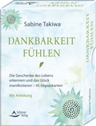 Sabine Takiwa, Sabine Takiwa Merkle - Dankbarkeit fühlen, 45 Impulskarten mit Anleitung
