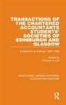 Thomas A. Lee, Thomas A Lee, Thomas A. Lee - Transactions of Chartered Accountants Students Societies of