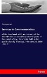 Anonymous - Services in Commemoration