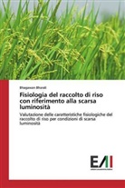 Bhagawan Bharali - Fisiologia del raccolto di riso con riferimento alla scarsa luminosità