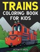 Activity Wizo - Trains Coloring Book For Kids