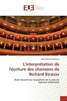 Maria Detvaj Sedlarova - L'interprétation de l'écriture des chansons de Richard Strauss