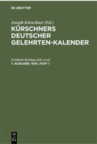 Friedrich Bertkau, Joseph Kürschner, Gerhard Oestreich - Kürschners Deutscher Gelehrten-Kalender - 7. Ausgabe: 1950