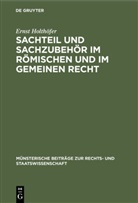 Ernst Holthöfer - Sachteil und Sachzubehör im Römischen und im Gemeinen Recht