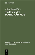 Alfre Adam, Alfred Adam - Texte zum Manichäismus