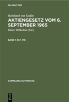 Reinhard von Godin, Han Wilhelmi, Hans Wilhelmi, Sylvester Wilhelmi, Wilhelmi, Wilhelmi... - Reinhard von Godin: Aktiengesetz vom 6. September 1965 - Band 1: §§ 1-178