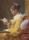 Jean-Honore Fragonard - A Young Girl Reading Notebook