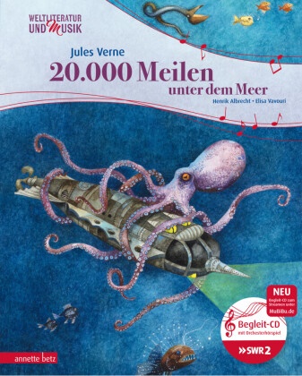 Henrik Albrecht, Jule Verne, Jules Verne, Elisa Vavouri - 20.000 Meilen unter dem Meer (Weltliteratur und Musik mit CD)
