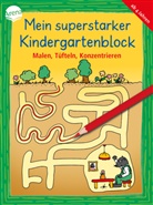 Carola Schäfer, Sabine Simon, Sabine Simon - Mein superstarker Kindergartenblock. Malen, Tüfteln, Konzentrieren