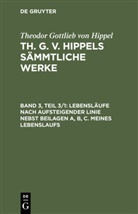 Theodor Gottlieb von Hippel - Theodor Gottlieb von Hippel: Th. G. v. Hippels sämmtliche Werke - Band 3, Teil 3/1: Lebensläufe nach aufsteigender Linie nebst Beilagen A, B, C. Meines Lebenslaufs