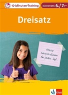 Heik Homrighausen, Heike Homrighausen, Corneli Sanzenbacher, Cornelia Sanzenbacher, Wellste - Klett 10-Minuten-Training Mathematik Dreisatz 6./7. Klasse