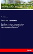 Paul Natorp - Über das Verhältnis