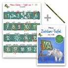 Helga Momm, E&amp;Z-Verlag Gmbh - Meine Zahlen-Tafel von 1-20 Lernposter DIN A4 laminiert + Schreiblernheft DIN A5 + Staedler Bleistift, 3 Teile