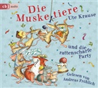 Ute Krause, Andreas Fröhlich, Ute Krause - Die Muskeltiere und die rattenscharfe Party, 2 Audio-CD (Hörbuch)