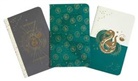 Insight Editions - Harry Potter: Slytherin Constellation Sewn Pocket Notebook Collection (Set of 3)
