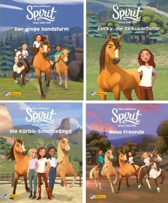 Dreamworks Spirit wild und frei, 4 Hefte. Nr.1-4 - Neue Freunde; Die Kürbis-Schnitzeljagd; Lucky, die Zirkusartistin; Der große Sandsturm