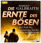 Robert Galbraith, Dietmar Wunder - Die Ernte des Bösen, 3 Audio-CD, 3 MP3 (Hörbuch)
