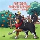 Young Dreamers Press - Fattoria animali bambini libro di colorare