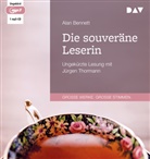 Alan Bennett, Jürgen Thormann - Die souveräne Leserin, 1 Audio-CD, 1 MP3 (Hörbuch)