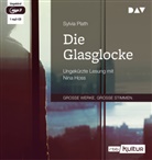 Sylvia Plath, Nina Hoss - Die Glasglocke, 1 Audio-CD, 1 MP3 (Hörbuch)
