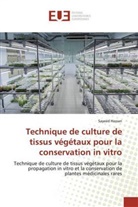 Sayeed Hassan - Technique de culture de tissus végétaux pour la conservation in vitro